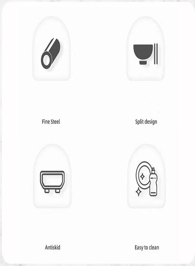FYCAN وعاء طعام بلاستيكي للحيوانات الأليفة من FYCAN، بنقشة قطط، سهل التنظيف وغير قابل للصدأ، مناسب للقطط والكلاب الصغيرة، مقاوم للصدمات ومتين، مزود بموزع مياه للشرب والتغذية - 1 (برتقالي) - Image 3